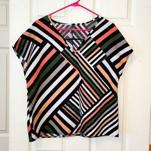 Shein Geometric print shirt